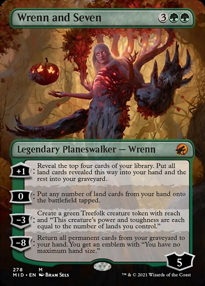 Wrenn and Seven (Borderless) [Innistrad: Midnight Hunt]-1