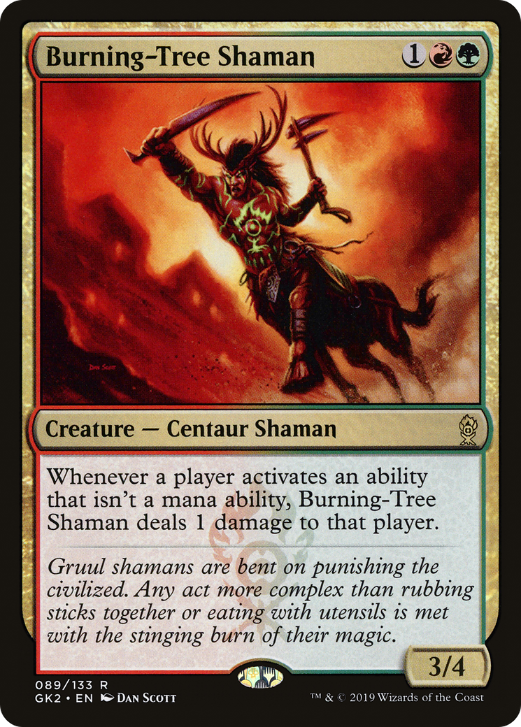 Burning-Tree Shaman [Ravnica Allegiance Guild Kit]-1