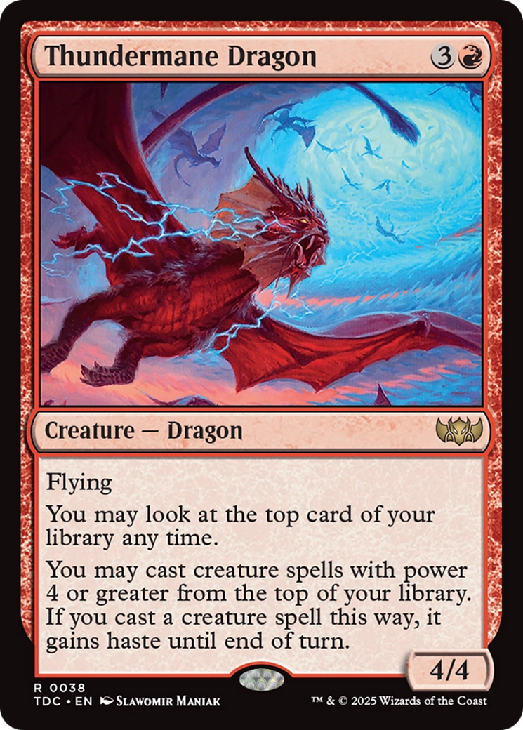 Thundermane Dragon [Tarkir: Dragonstorm Commander]-1