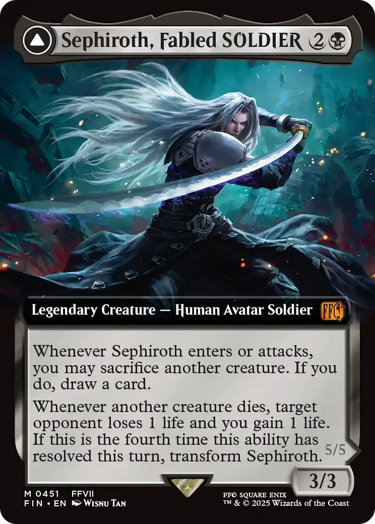Sephiroth, Fabled SOLDIER // Sephiroth, One-Winged Angel (Extended Art) [FINAL FANTASY]-3