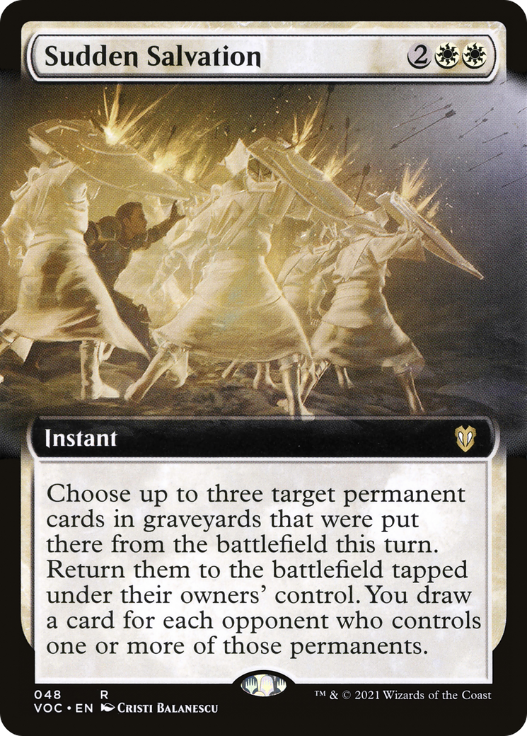 Sudden Salvation (Extended Art) [Innistrad: Crimson Vow Commander]-1