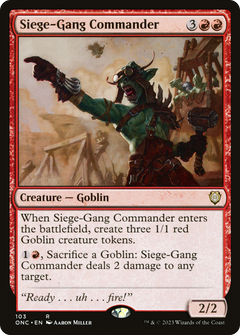 Siege-Gang Commander [Phyrexia: All Will Be One Commander]-1