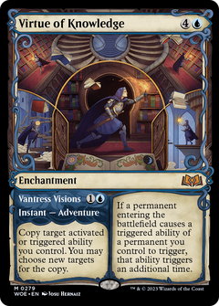 Virtue of Knowledge (Showcase) (WOE-279) - Wilds of Eldraine: (Showcase)-1