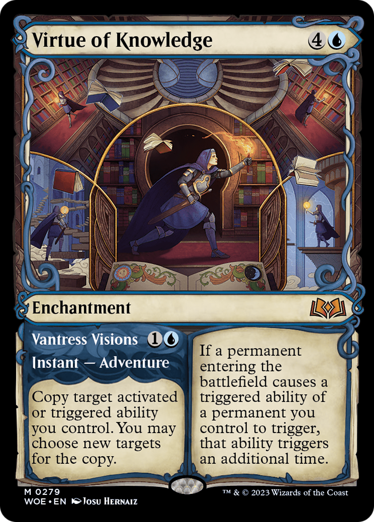Virtue of Knowledge (Showcase) (WOE-279) - Wilds of Eldraine: (Showcase)-1