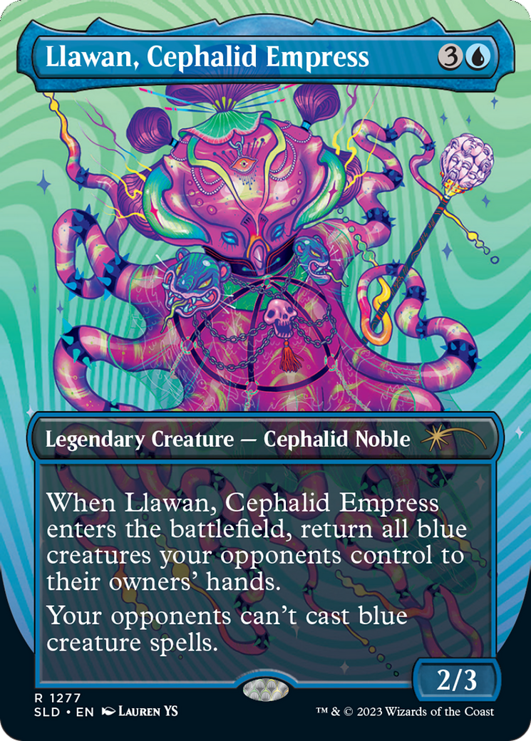 Llawan, Cephalid Empress (Borderless) [Secret Lair Drop Series]-1