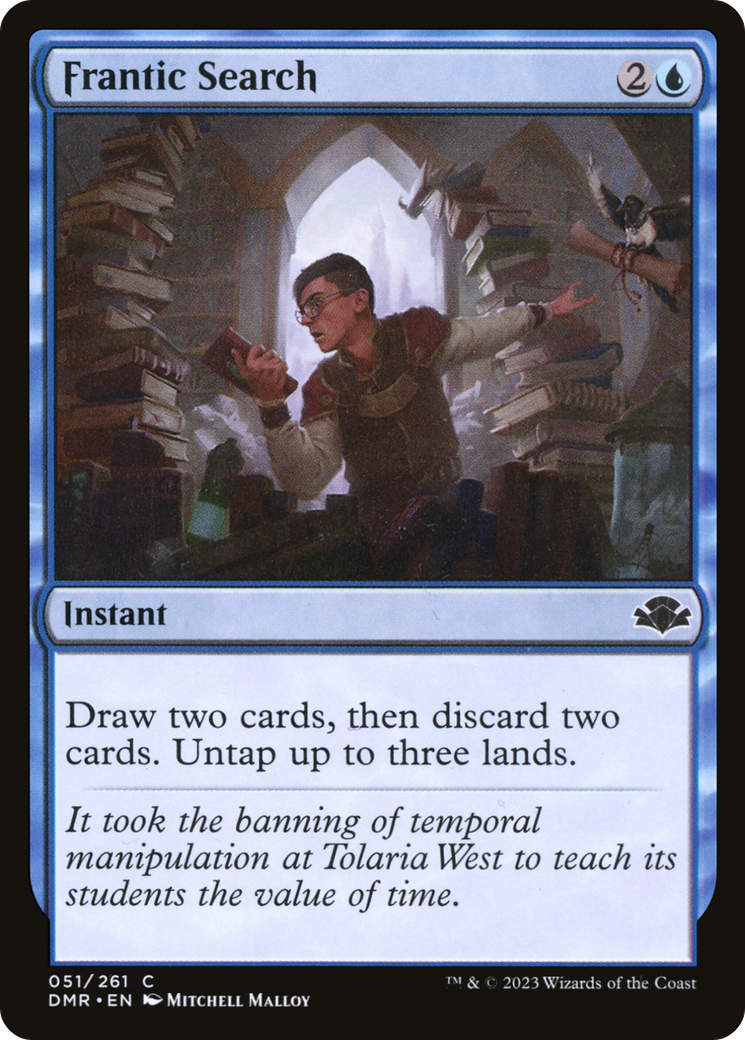 Frantic Search [Dominaria Remastered]-1