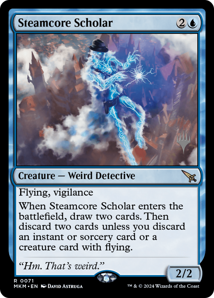 Steamcore Scholar (Promo Pack) [Murders at Karlov Manor Promos]-1