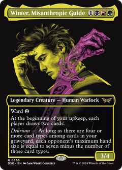 Winter, Misanthropic Guide (Showcase) (DSK-365) - Duskmourn: House of Horror (Borderless)-1