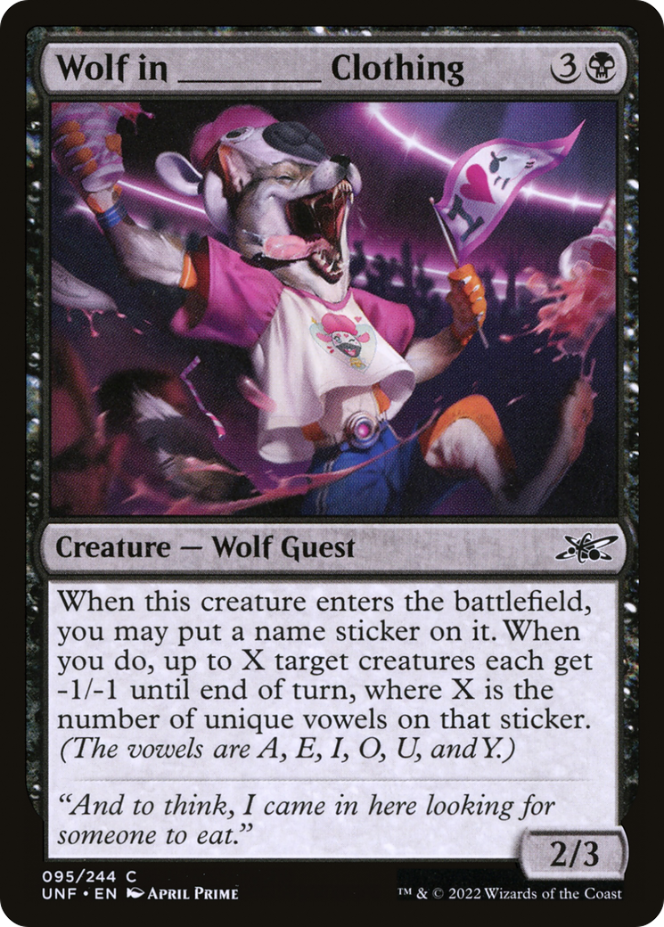 Wolf in _______ Clothing (UNF-095) - Unfinity-1