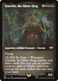 Szarekh, the Silent King (40K-318) - Warhammer 40,000 Commander Etched Foil-1