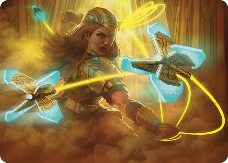 Bladehold War-Whip Art Card [Phyrexia: All Will Be One Art Series]-1