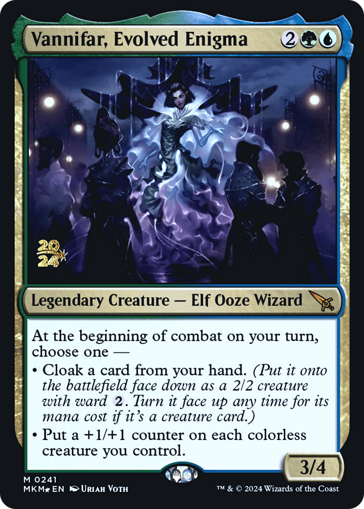 Vannifar, Evolved Enigma (PRE-241) - Murders at Karlov Manor Promos Foil-1