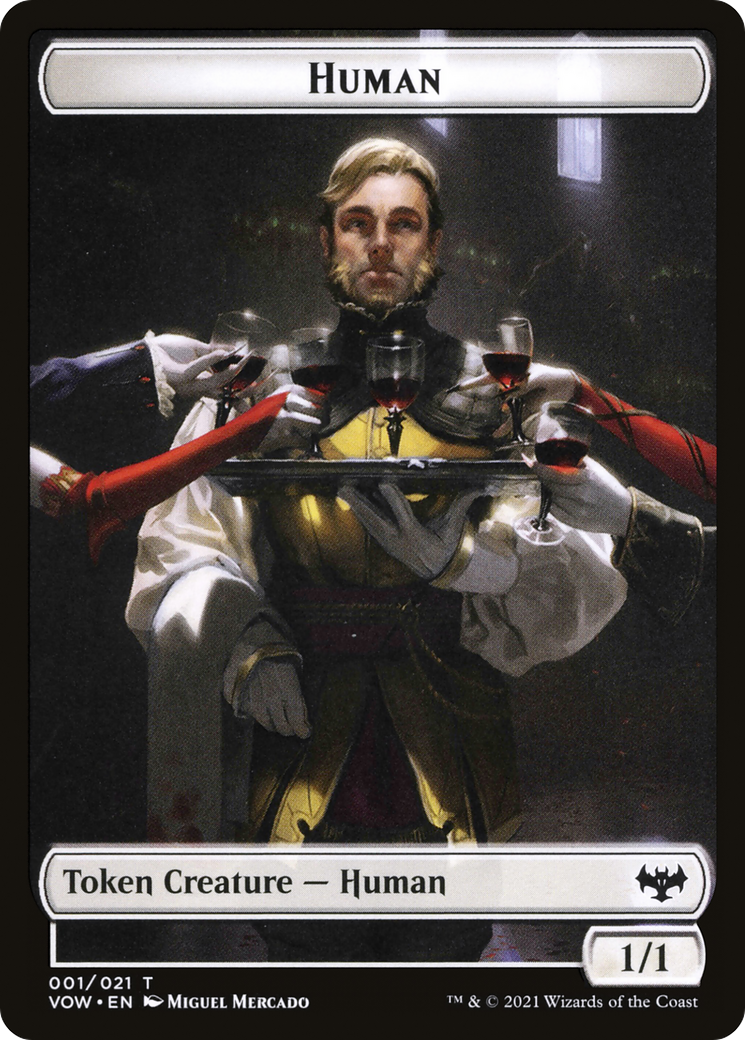Human (TVOW-001) - Innistrad: Crimson Vow Tokens Foil-1