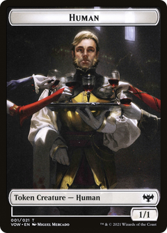 Human (TVOW-001) - Innistrad: Crimson Vow Tokens-1