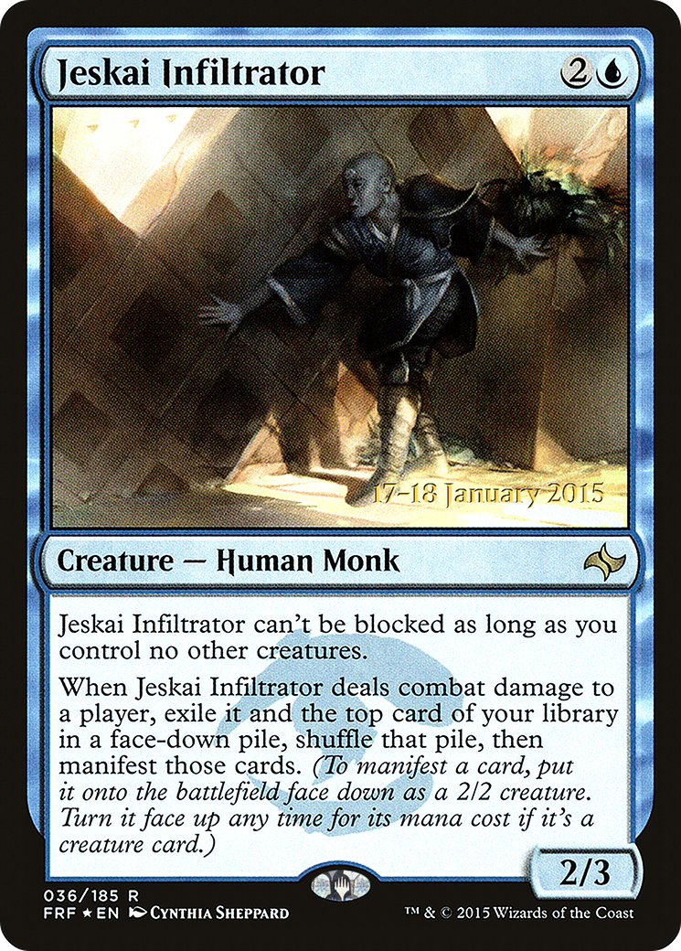 Jeskai Infiltrator [Fate Reforged Prerelease Promos]-1