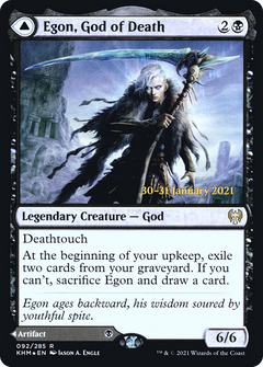Egon, God of Death // Throne of Death [Kaldheim Prerelease Promos]-3