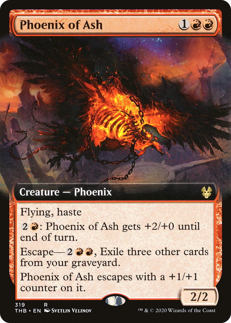 Phoenix of Ash (Extended Art) [Theros Beyond Death]-1