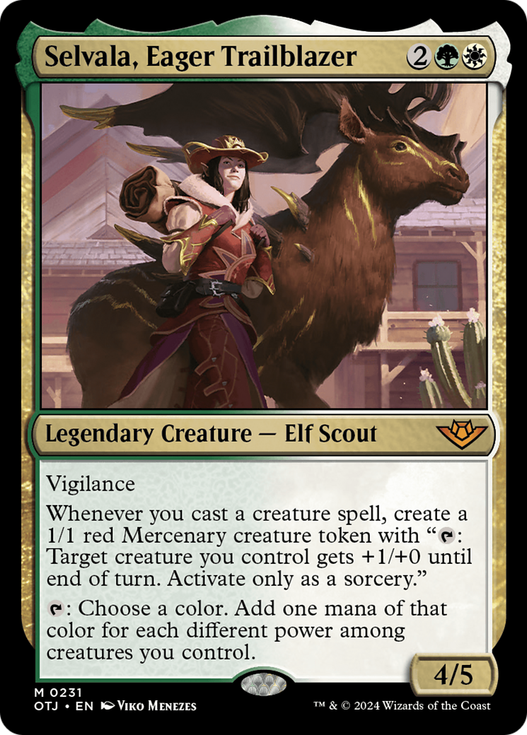 Selvala, Eager Trailblazer [Outlaws of Thunder Junction]-1