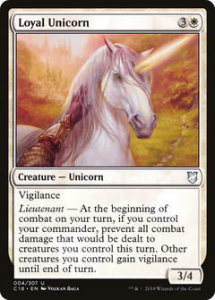 Loyal Unicorn [Commander 2018]-1