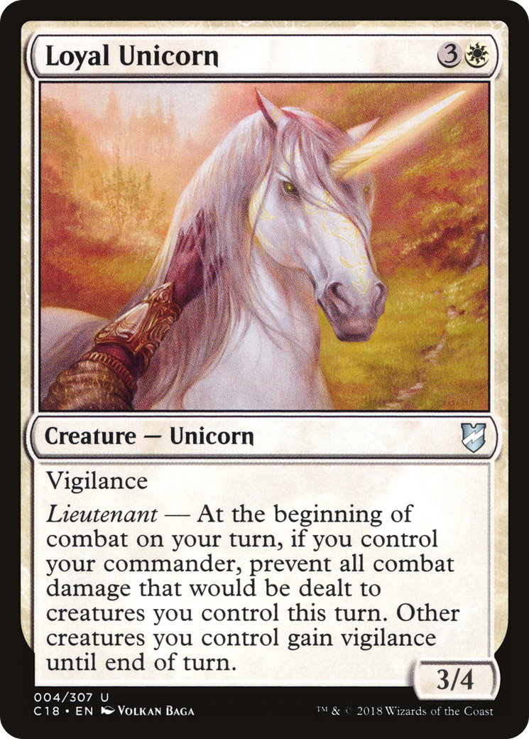 Loyal Unicorn [Commander 2018]-1