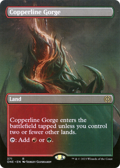 Copperline Gorge (Borderless Alternate Art) [Phyrexia: All Will Be One]-1
