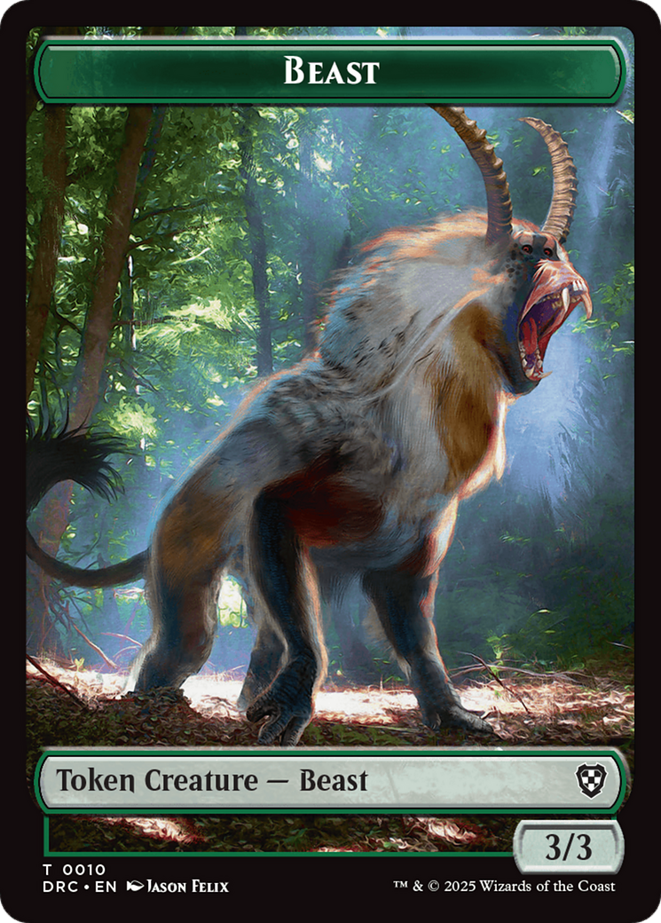 Beast (0010) // Servo Double-Sided Token [Aetherdrift Tokens]-1