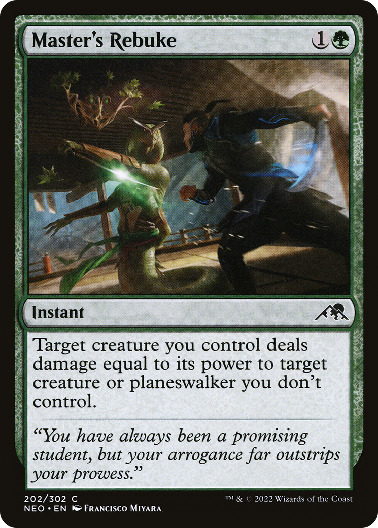Master's Rebuke [Kamigawa: Neon Dynasty]-1