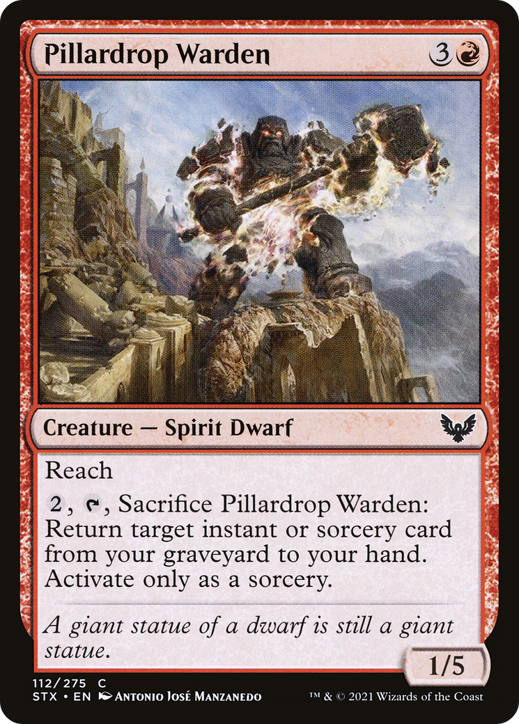 Pillardrop Warden [Strixhaven: School of Mages]-1