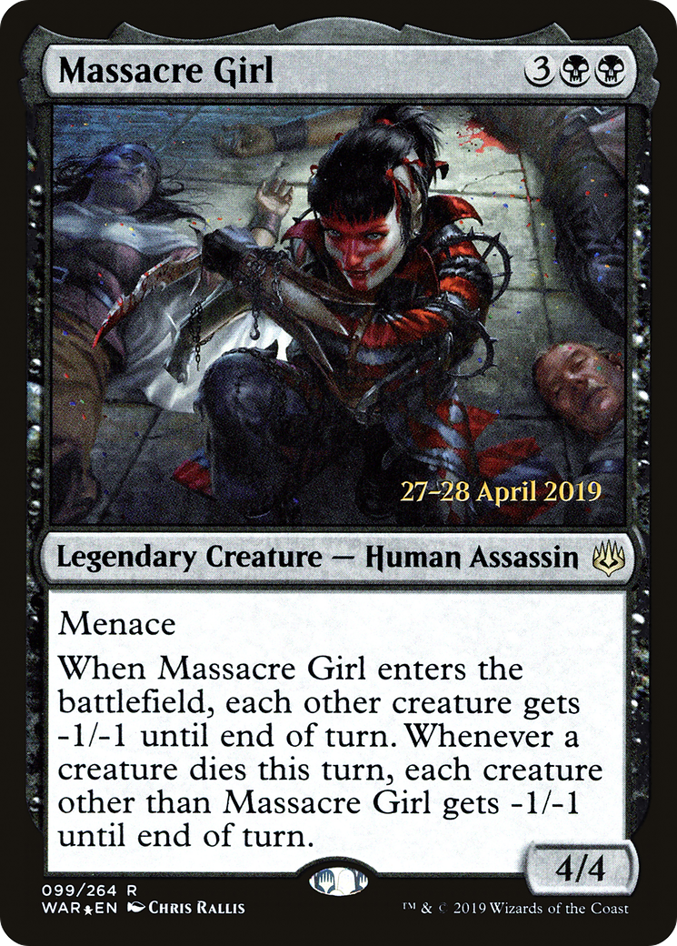 Massacre Girl [War of the Spark Prerelease Promos]-1