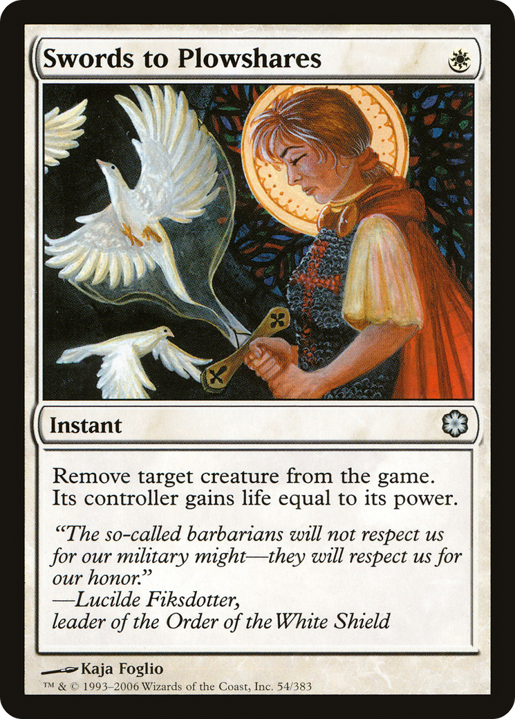 Swords to Plowshares [Coldsnap Theme Decks]-1