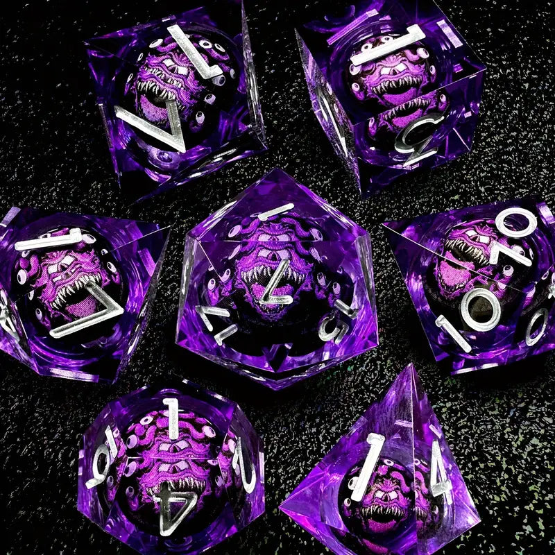 Beholder RPG Dice Set (Purple)