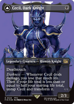 Cecil, Dark Knight // Cecil, Redeemed Paladin (Borderless) (Surge Foil) [FINAL FANTASY]-3