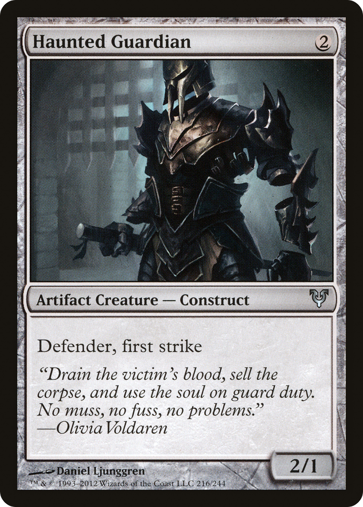 Haunted Guardian [Avacyn Restored]-1