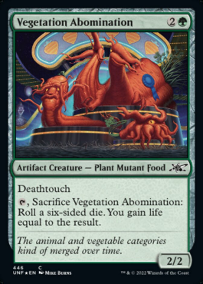 Vegetation Abomination (Galaxy Foil) [Unfinity]-1