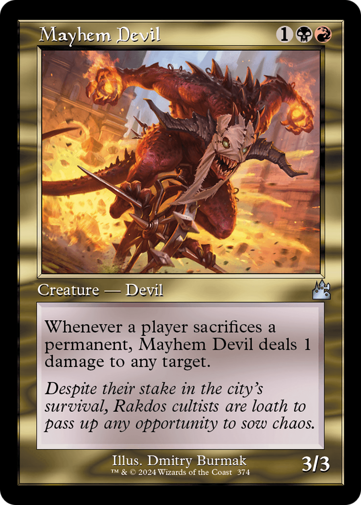 Mayhem Devil (Retro Frame) [Ravnica Remastered]-1