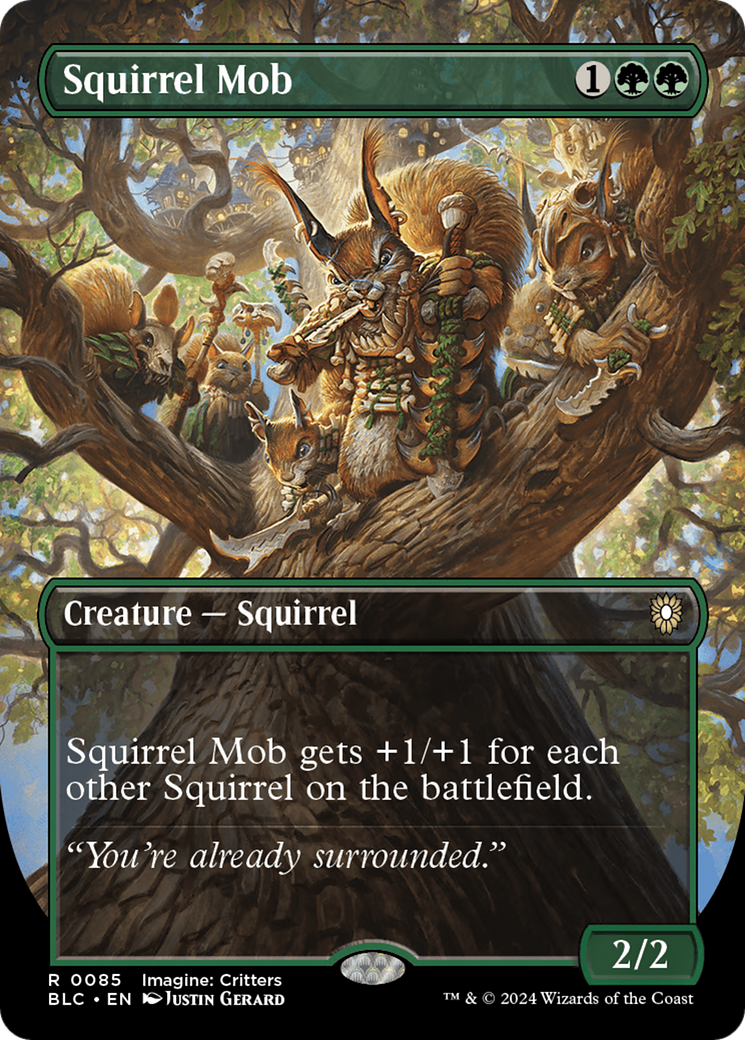 Squirrel Mob (Borderless) [Bloomburrow Commander]-1