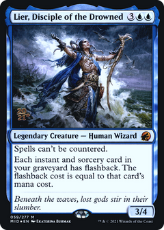 Lier, Disciple of the Drowned [Innistrad: Midnight Hunt Prerelease Promos]-1