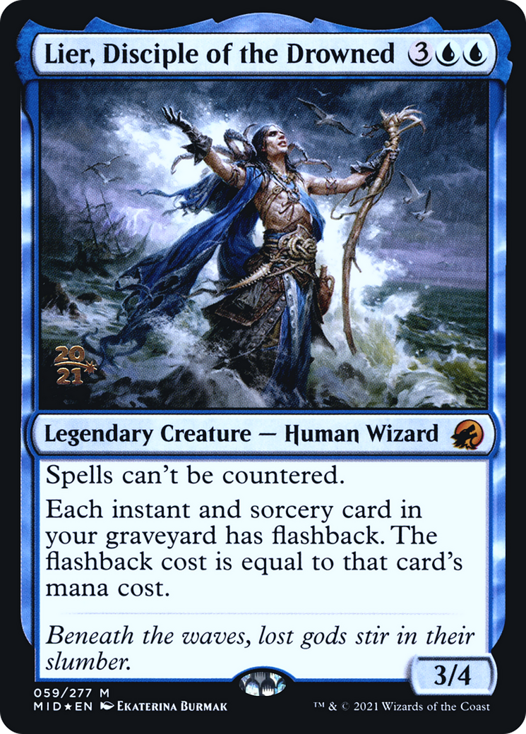 Lier, Disciple of the Drowned [Innistrad: Midnight Hunt Prerelease Promos]-1