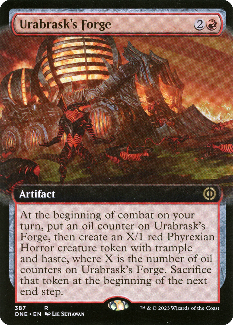 Urabrask's Forge (Extended Art) (ONE-387) - Phyrexia: All Will Be One: (Extended Art)-1