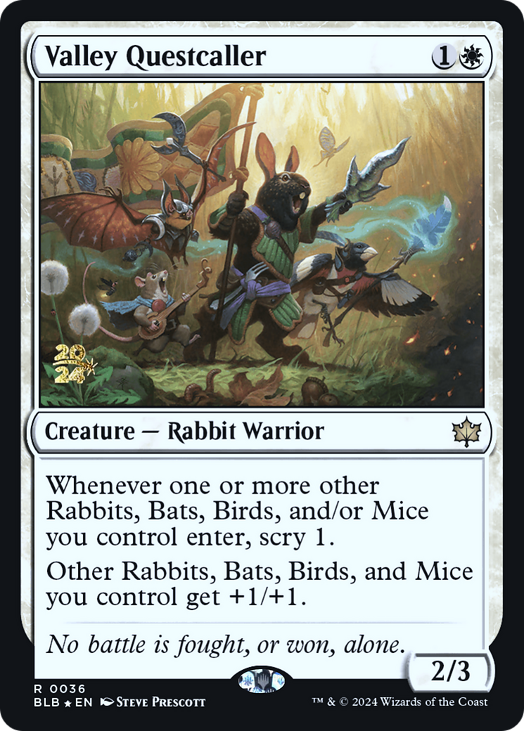 Valley Questcaller (PRE-036) - Bloomburrow Promos Foil-1