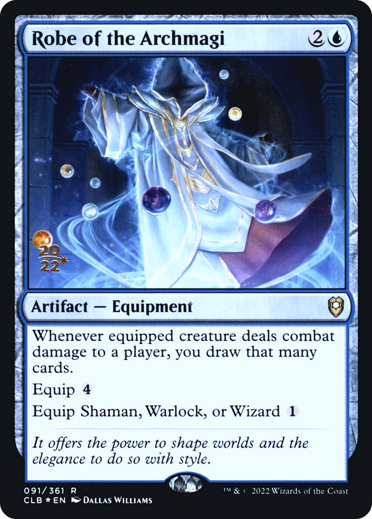 Robe of the Archmagi [Commander Legends: Battle for Baldur's Gate Prerelease Promos]-1