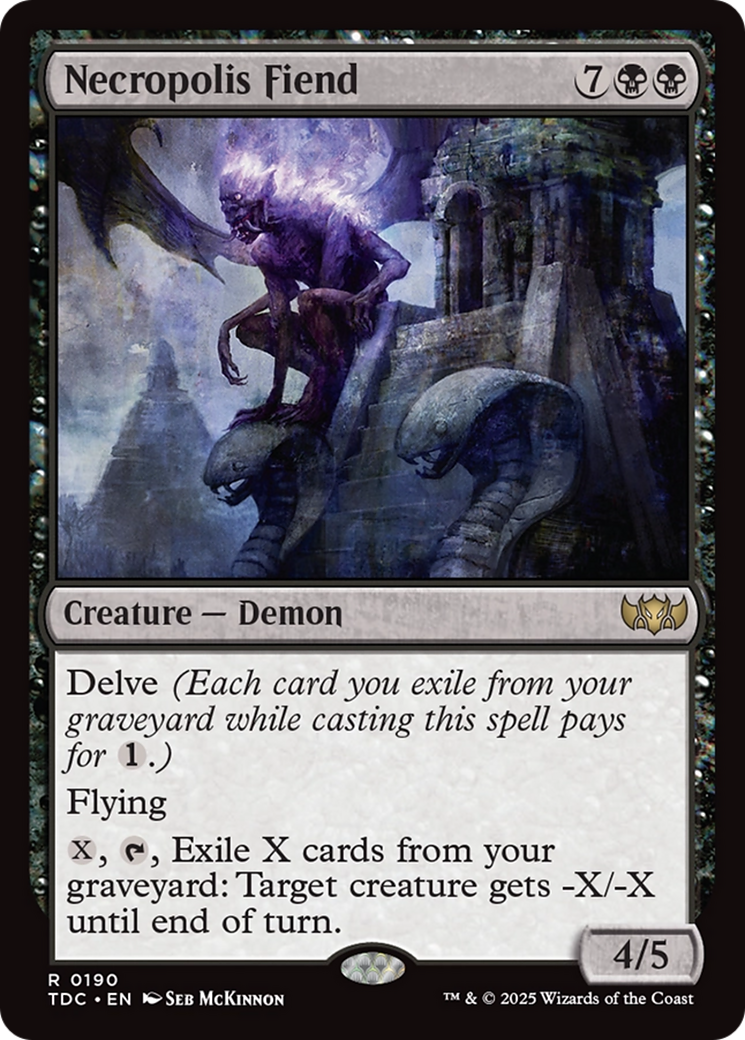 Necropolis Fiend [Tarkir: Dragonstorm Commander]-1