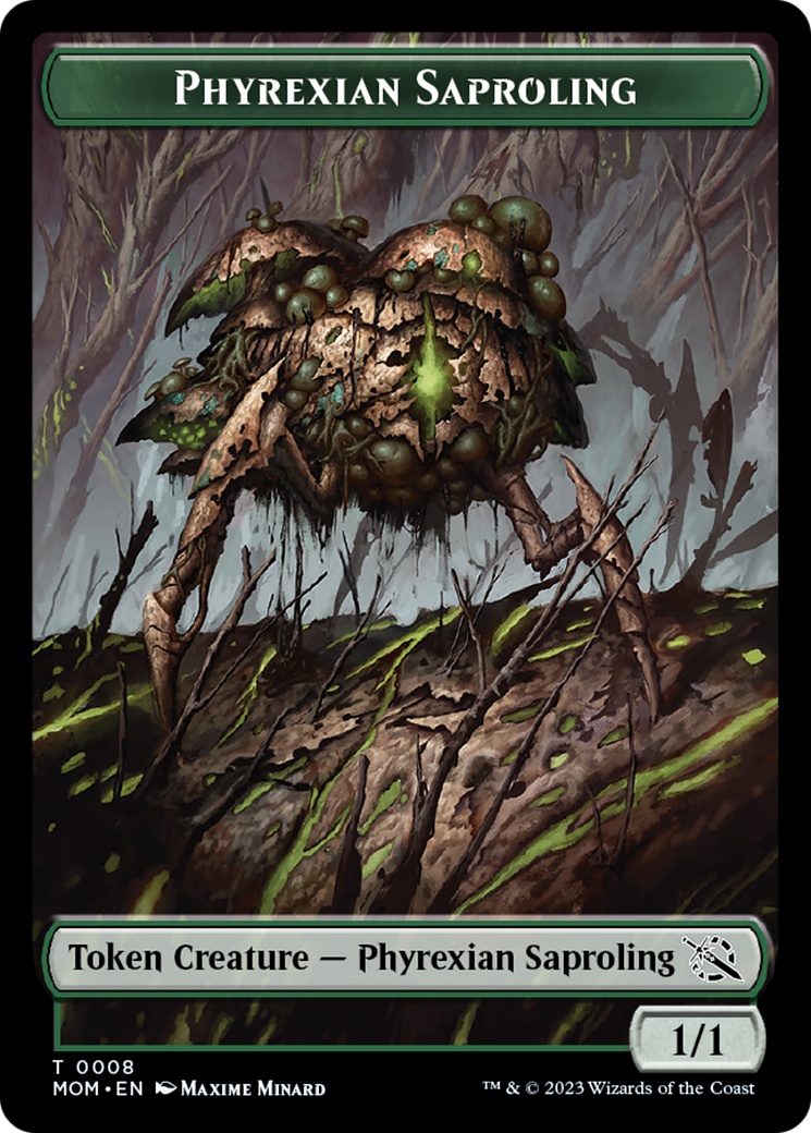First Mate Ragavan // Phyrexian Saproling Double-Sided Token [March of the Machine Tokens]-2