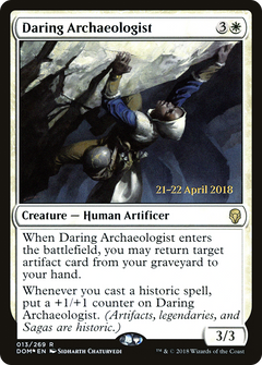 Daring Archaeologist [Dominaria Prerelease Promos]-1