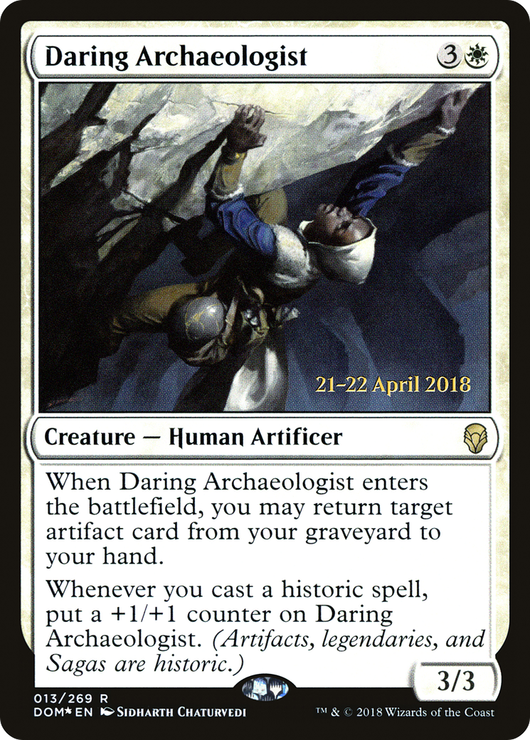 Daring Archaeologist [Dominaria Prerelease Promos]-1