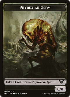 Phyrexian Germ (TNEC-003) - Neon Dynasty Commander Tokens-1