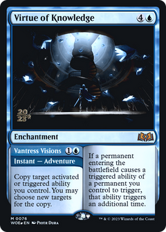 Virtue of Knowledge (PRE-076) - Wilds of Eldraine Promos Foil-1