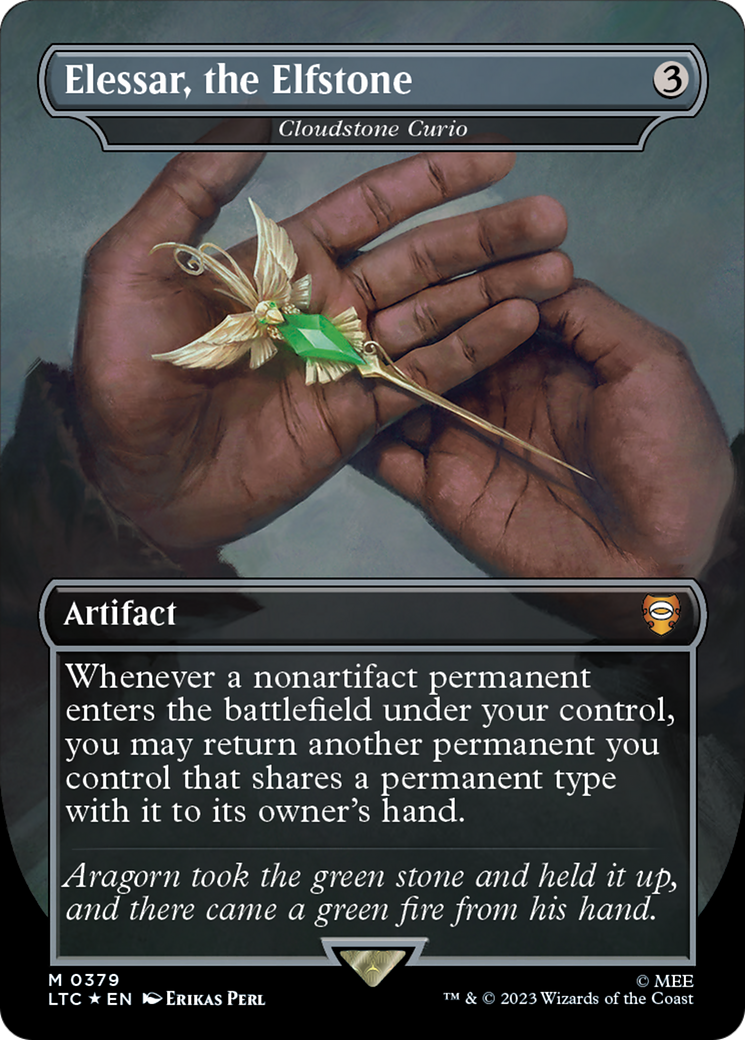 Elessar, the Elfstone - Cloudstone Curio (Surge Foil) [The Lord of the Rings: Tales of Middle-Earth Commander]-1