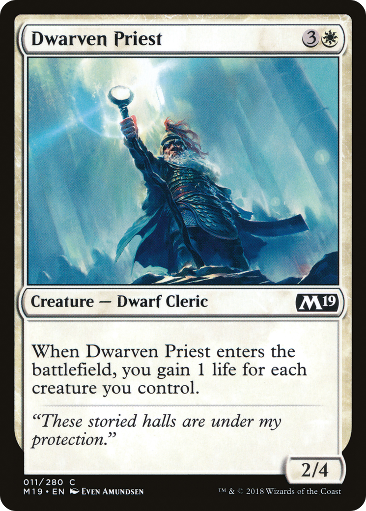 Dwarven Priest [Core Set 2019]-1