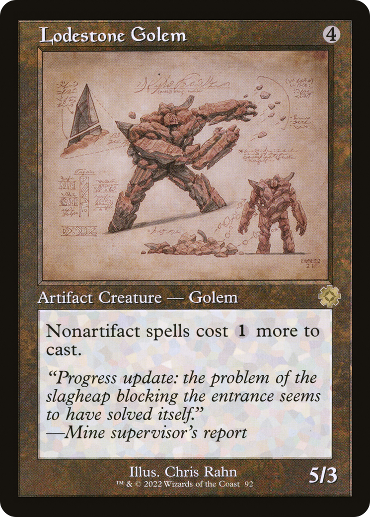 Lodestone Golem (Retro Schematic) [The Brothers' War Retro Artifacts]-1